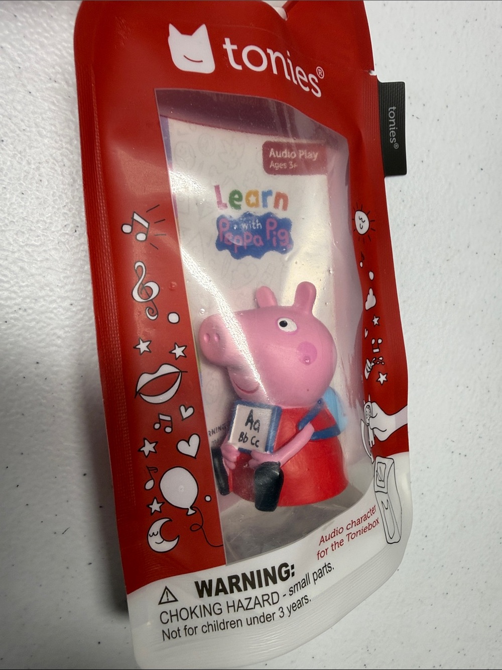 Tonies Learn with Peppa Pink Pig Audio Toy - Peppa Pig Character New in Package